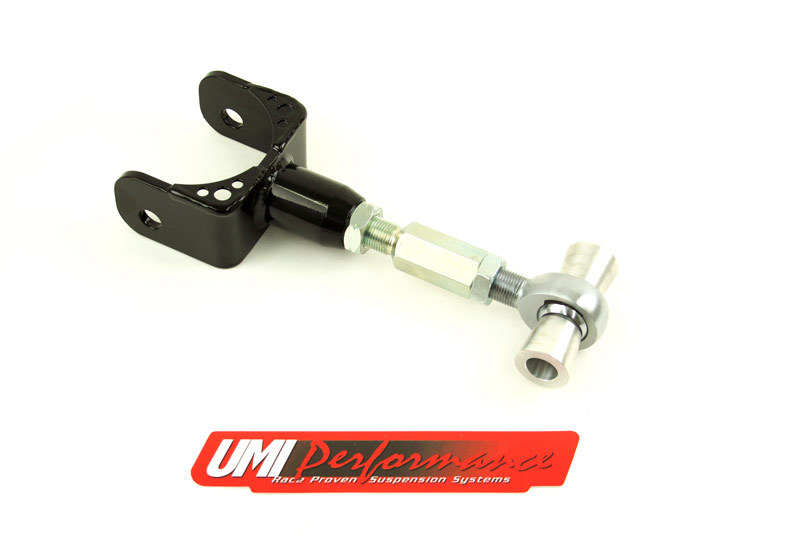 Ford Mustang Lower Control Arms - Rear - UMI Performance - Adjustable Upper Control Arm Rod End - Red or Black - `11-`14